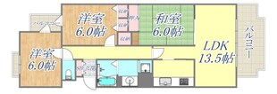 カサ・ヴェルデ芦屋の物件間取画像